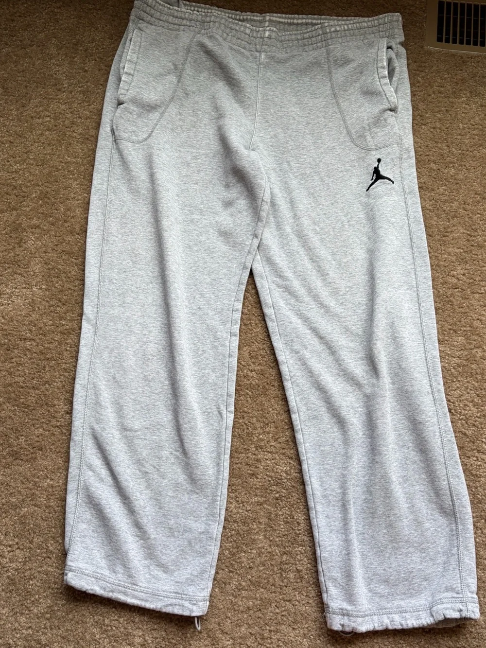 Y2K Jordan Nike Light Gray sweatpants size M